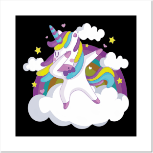 Unicorn dancing Posters and Art